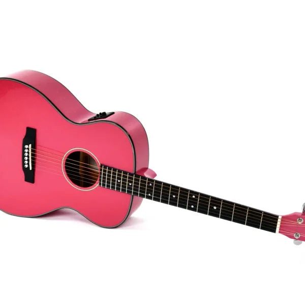 Sigma Acoustic Guitar OOOM1EMFP- Pink Sparkle detail image 8