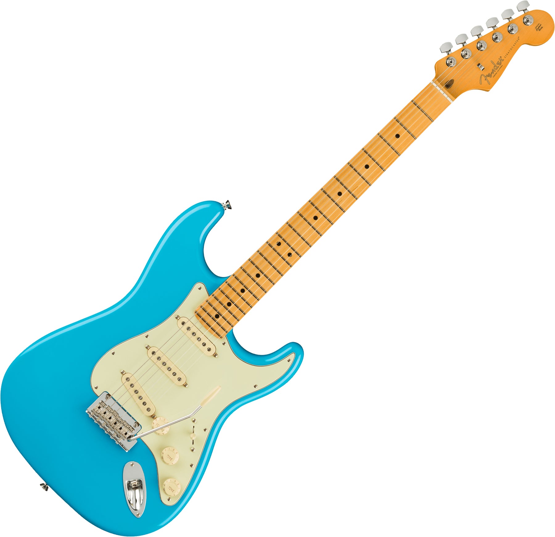 Fender American Professional II Stratocaster - Miami Blue Maple Electric Guitar detail image 2
