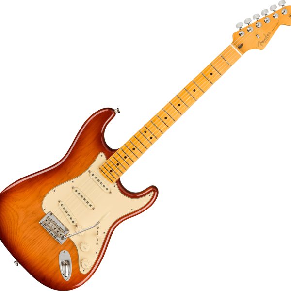 Fender American Pro II Stratocaster - Guitar, Sienna Sunburst detail image 6