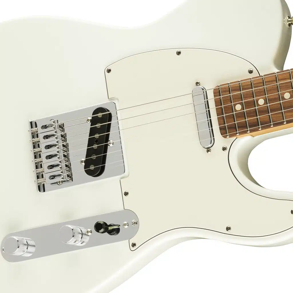 Fender Player Telecaster Electric Guitar - Pau Ferro Fingerboard - Polar White Finish detail image 3