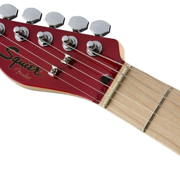 Fender Squier Left Handed Contemporary Tele Electric Guitar HH Dark Metallic Red M/N detail image 7
