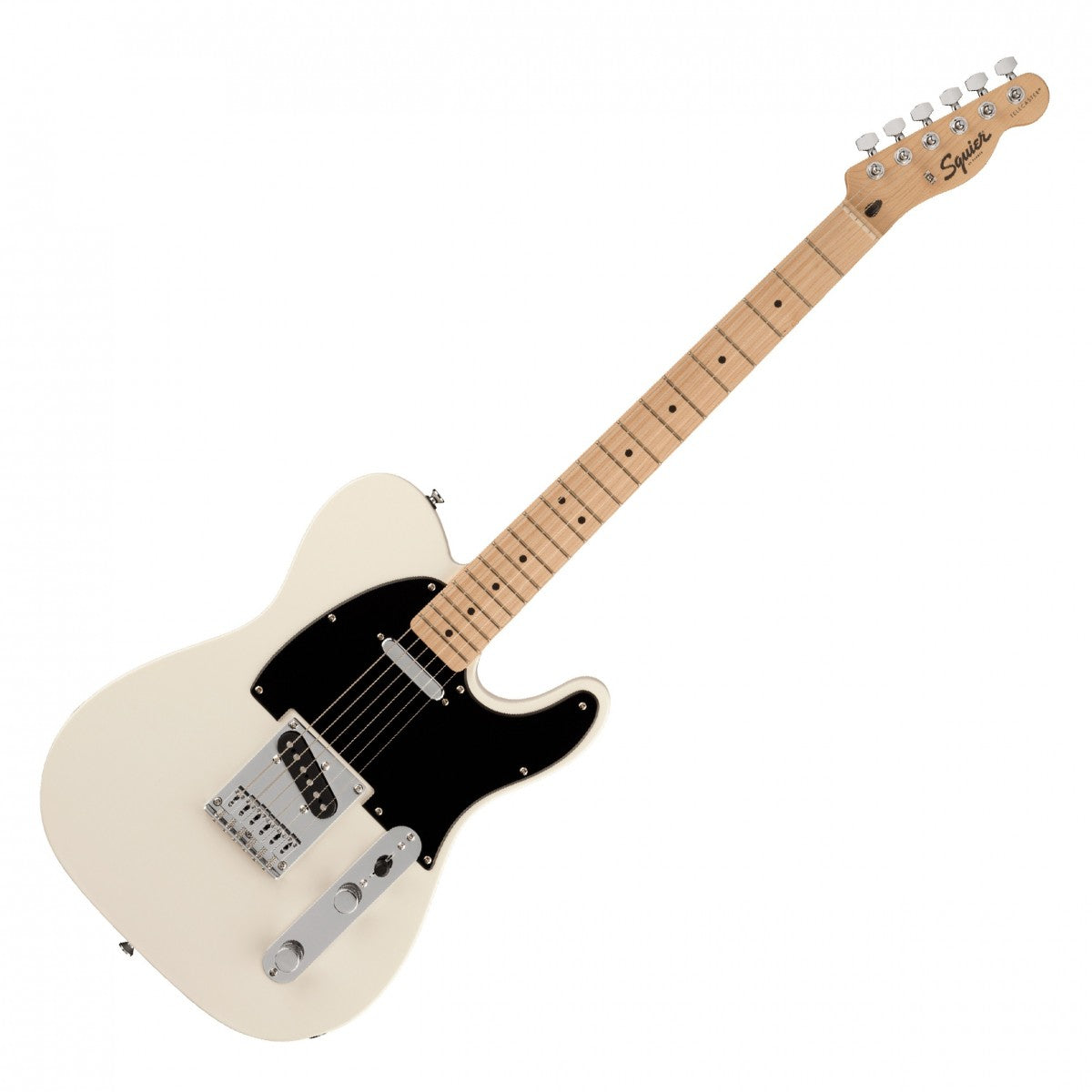 Fender Squier FSR Bullet Telecaster Maple Fingerboard, Black Pickguard - Olympic White detail image 2