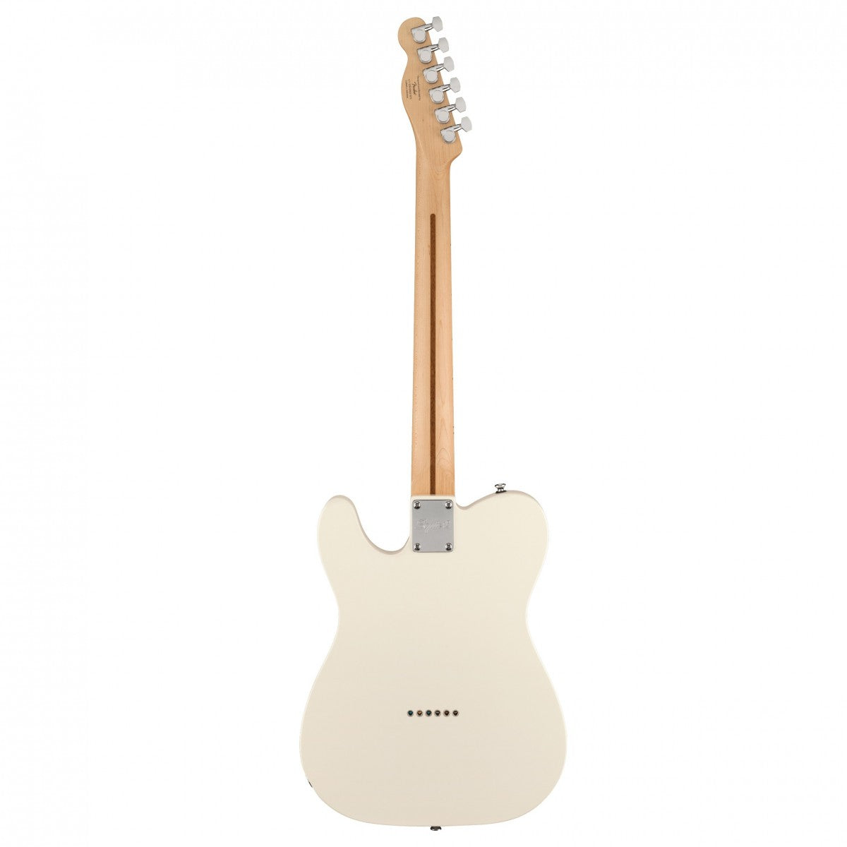 Fender Squier FSR Bullet Telecaster Maple Fingerboard, Black Pickguard - Olympic White detail image 3
