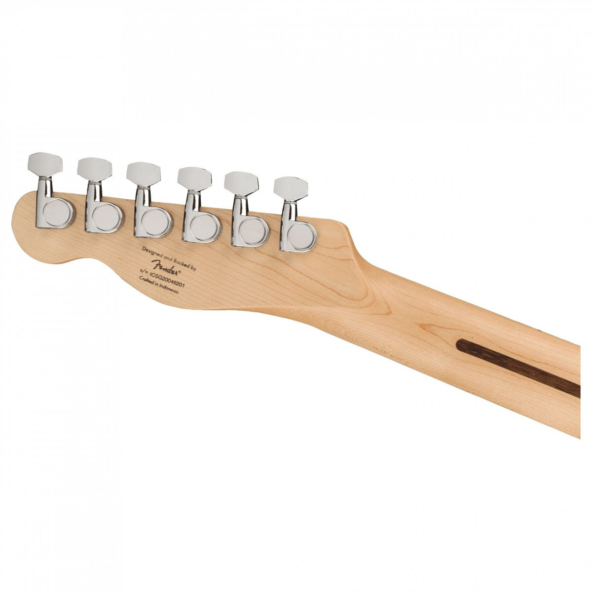 Fender Squier FSR Bullet Telecaster Maple Fingerboard, Black Pickguard - Olympic White detail image 5