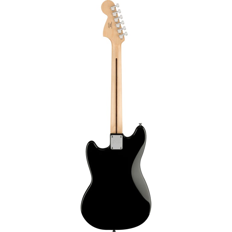 Fender Squier FSR Bullet Mustang HH Electric Guitar - Black w/ Gold Competition Stripes detail image 4