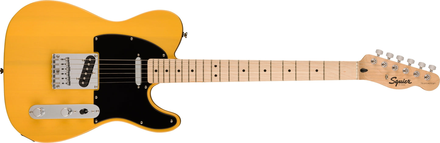 Fender Squier Sonic Telecaster Guitar – Butterscotch Blonde detail image 2
