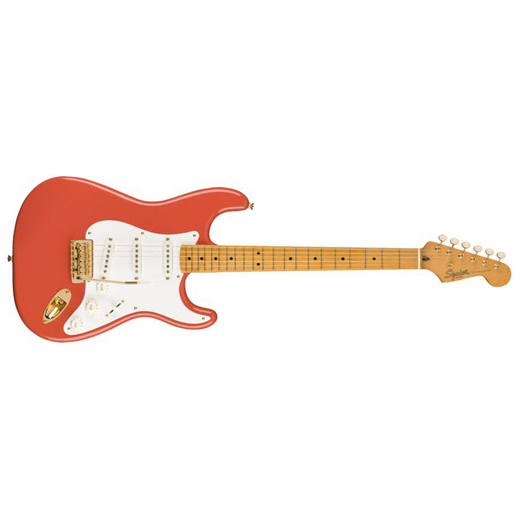Fender Squier FSR Classic Vibe 50s Stratocaster – Maple Fretboard – Fiesta Red detail image 2