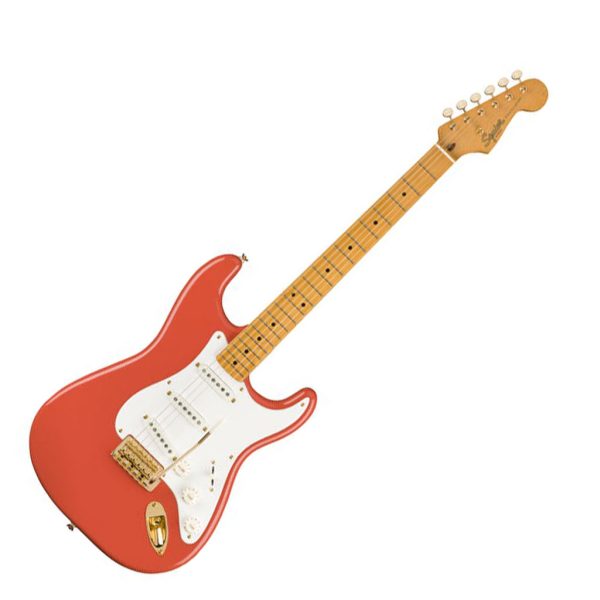 Fender Squier FSR Classic Vibe 50s Stratocaster – Maple Fretboard – Fiesta Red detail image 10