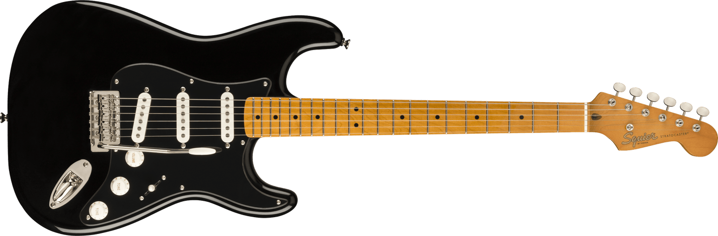 Fender Squier FSR Classic Vibe '50s Stratocaster Electric Guitar - Black detail image 2