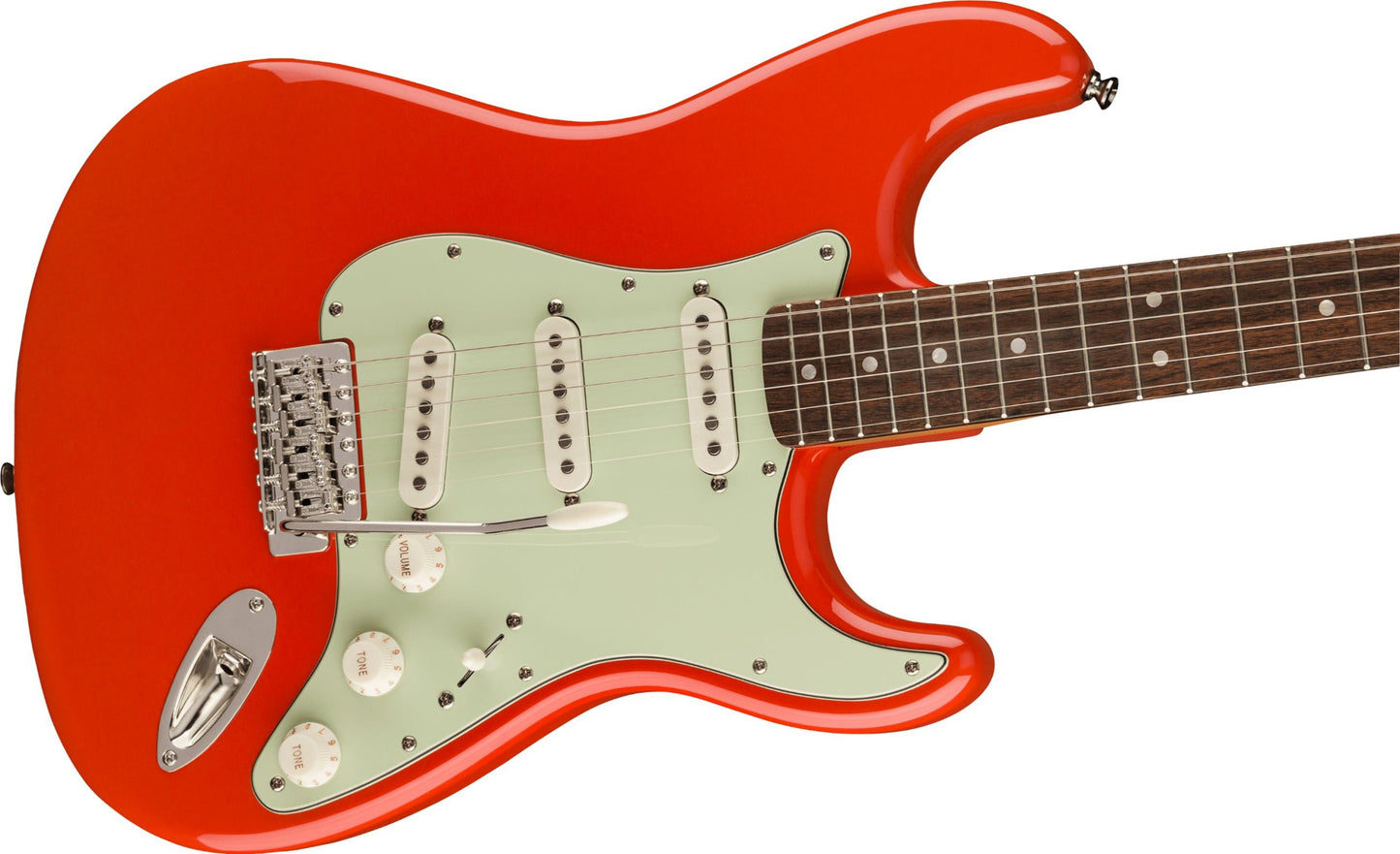 Fender Squier Limited Edition Classic Vibe 60s Stratocaster Electric Guitar - Fiesta Red detail image 4