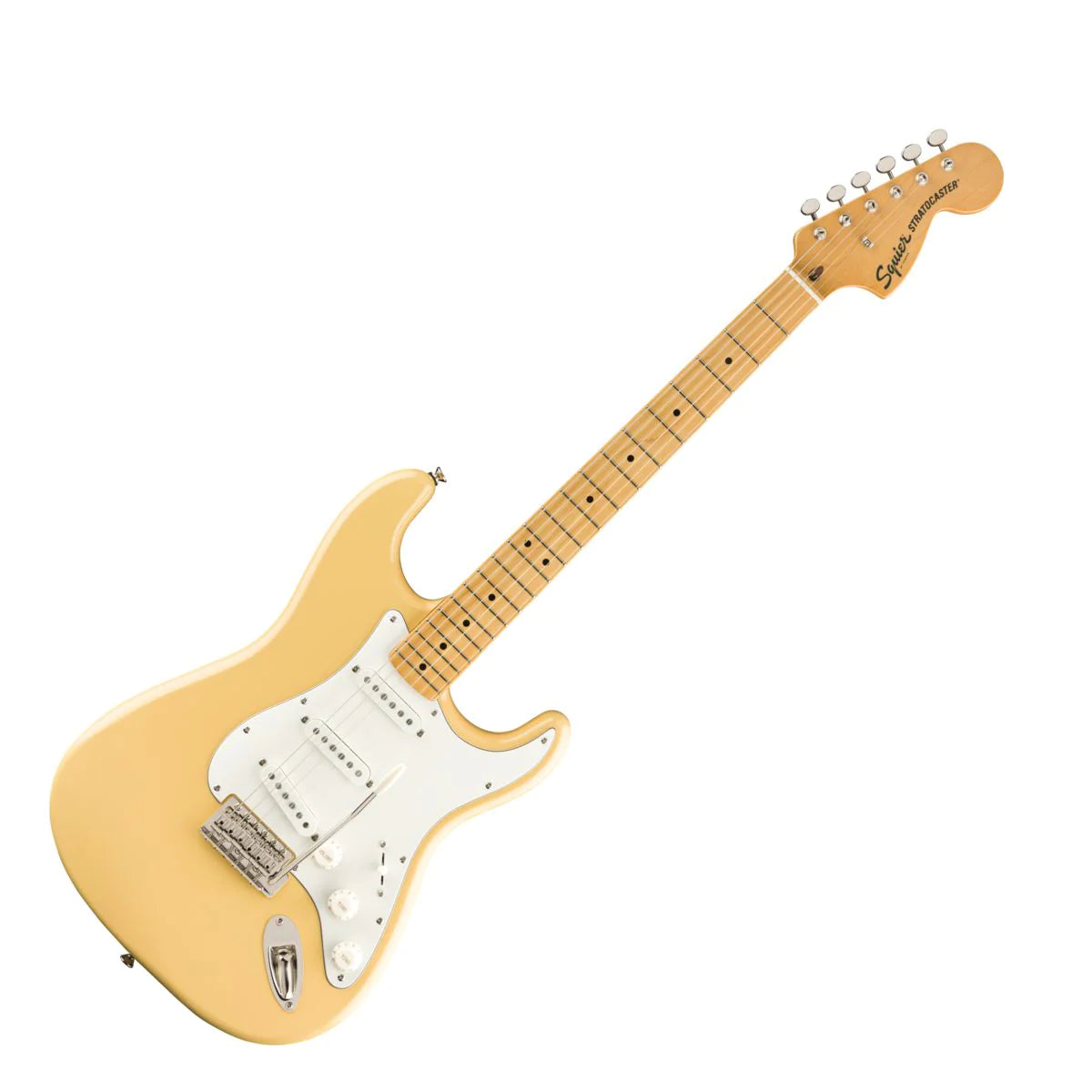Fender Squier Classic Vibe '70s Stratocaster Electric Guitar - Vintage White detail image 2