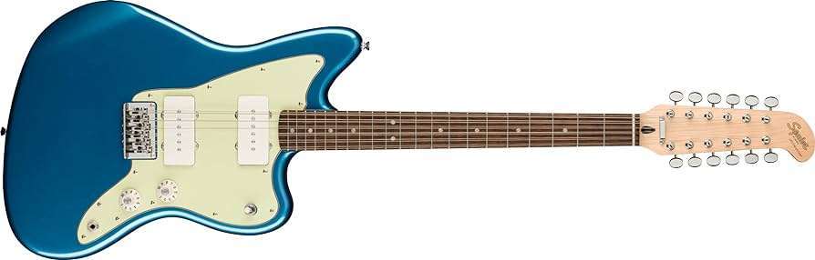 Fender Squier Paranormal Jazzmaster XII 12-string Electric Guitar - Lake Placid Blue detail image 2