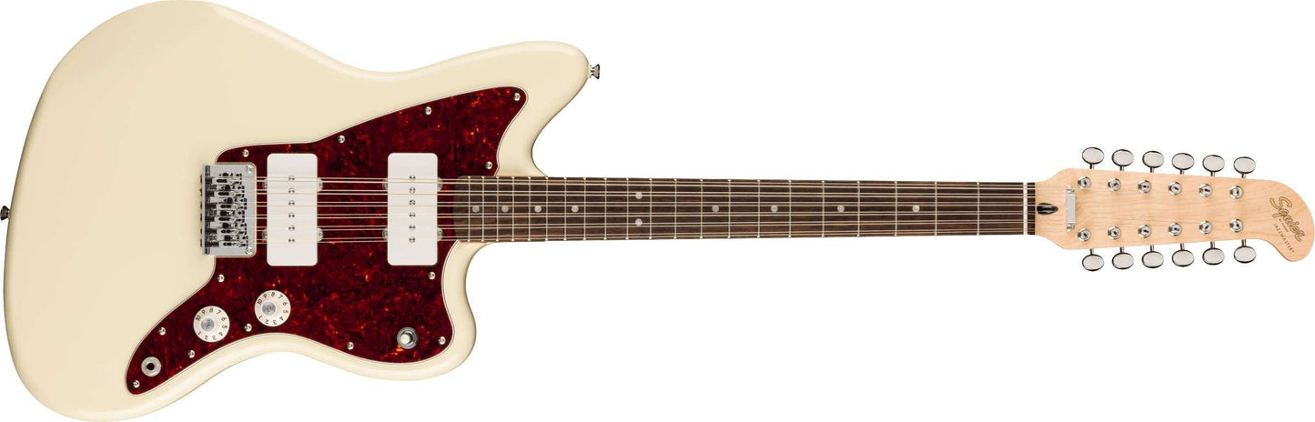 Fender Squier Paranormal Jazzmaster XII 12-string Electric Guitar - Olympic White detail image 2