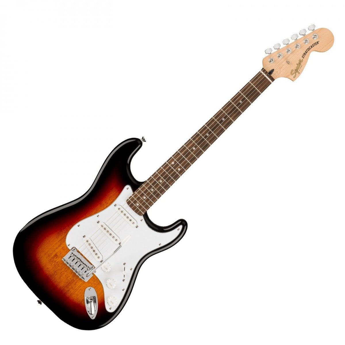Fender Squier Affinity Series Stratocaster Electric Guitar – 3-Color Sunburst with Laurel Fingerboard detail image 2