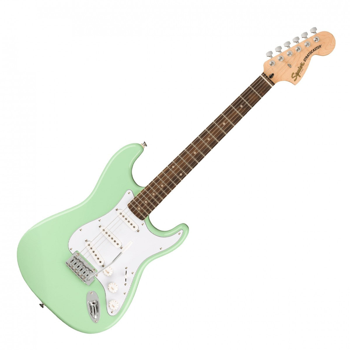 Fender Squier FSR Affinity Series Stratocaster Electric Guitar, Surf Green detail image 2