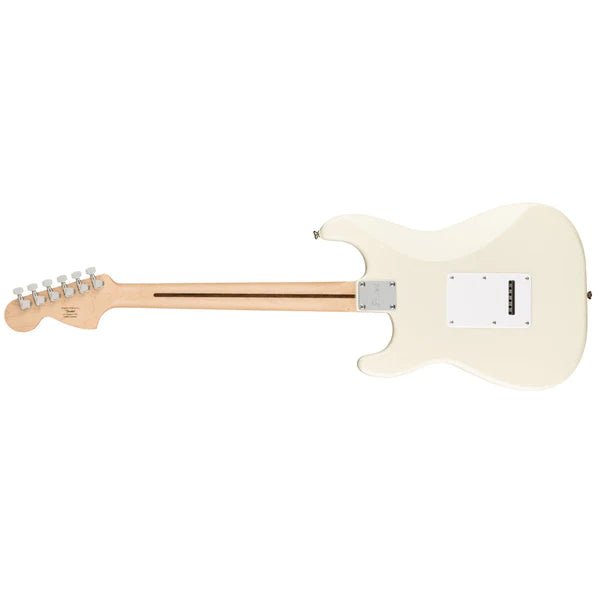 Fender Squier Affinity Series Stratocaster Electric Guitar – Olympic White with Maple Fingerboard detail image 3