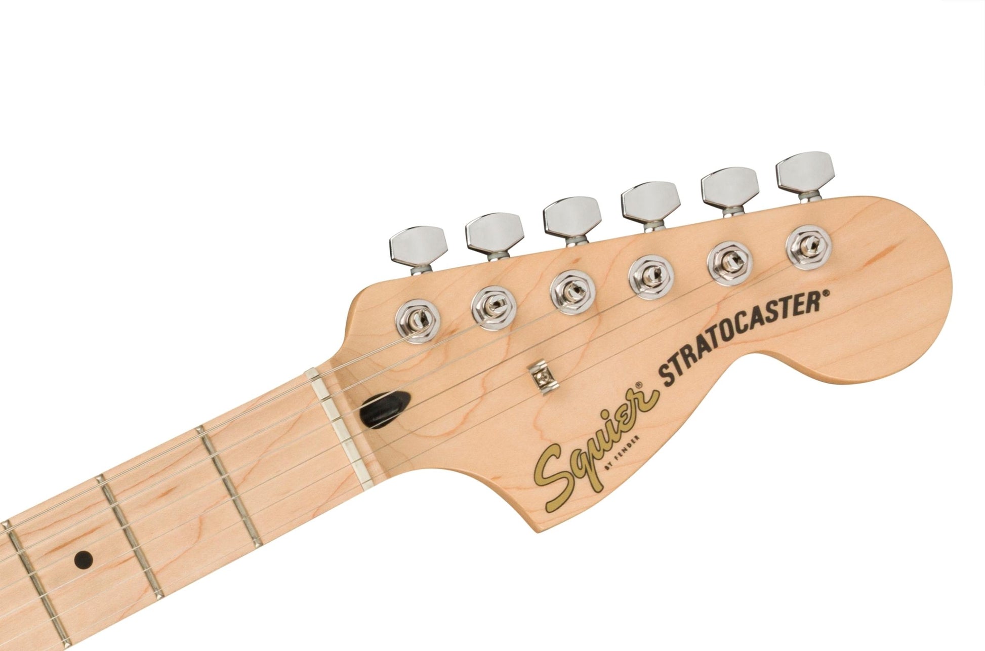 Fender Squier Affinity Series Stratocaster Electric Guitar – Olympic White with Maple Fingerboard detail image 4