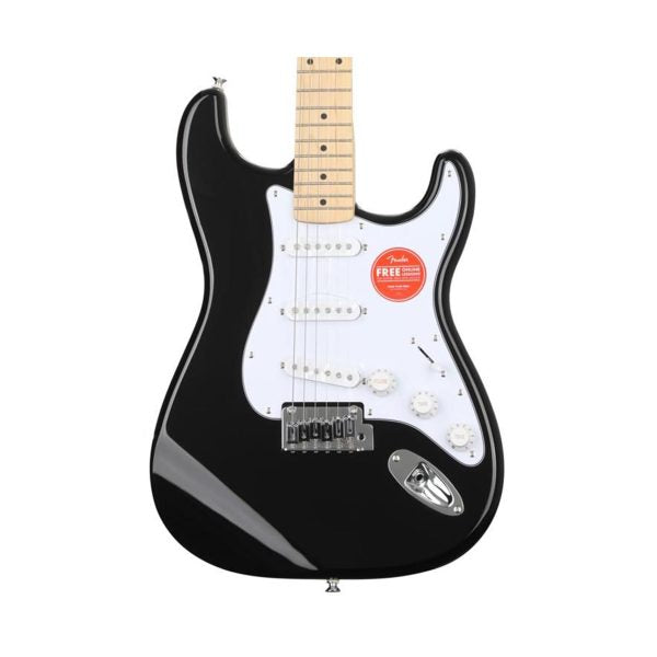 Fender Squier Affinity Series Stratocaster Electric Guitar - Black with Maple Fingerboard detail image 6