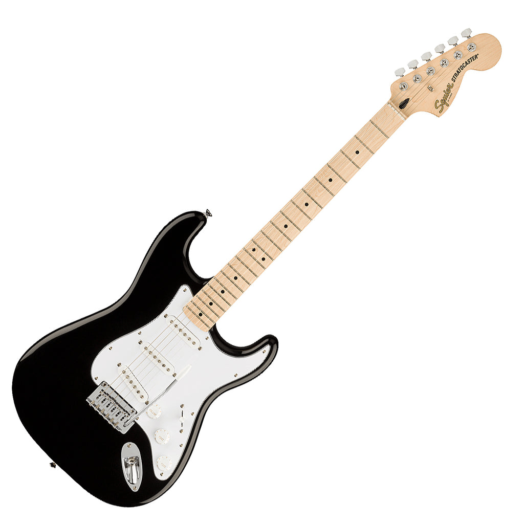 Fender Squier Affinity Series Stratocaster Electric Guitar - Black with Maple Fingerboard detail image 2