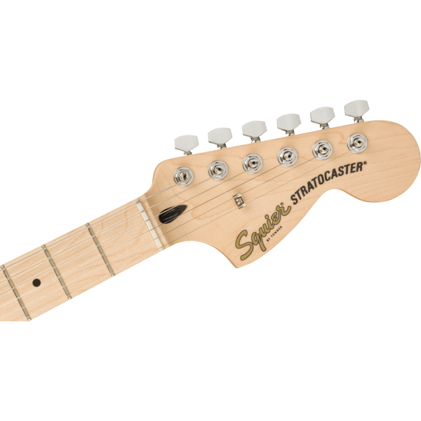 Fender Squier Affinity Series Stratocaster Electric Guitar - Black with Maple Fingerboard detail image 4