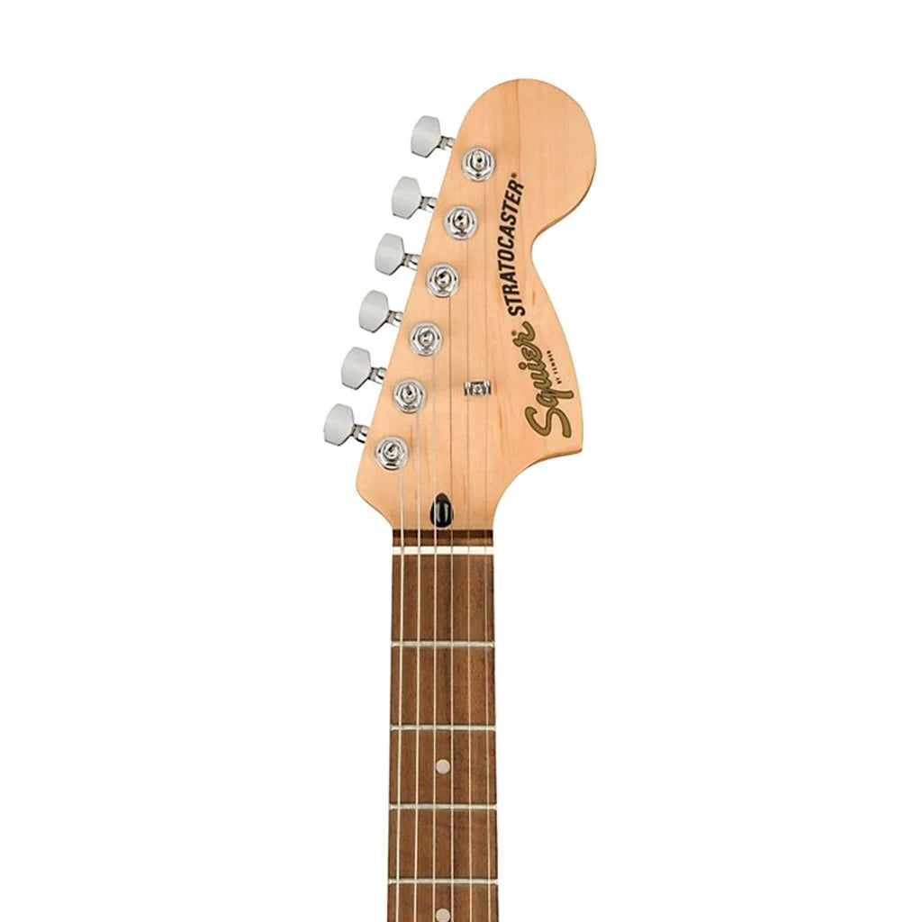Fender Squier FSR Affinity Series HSS Stratocaster Electric Guitar, Laurel FB, Ice Blue Metallic detail image 4