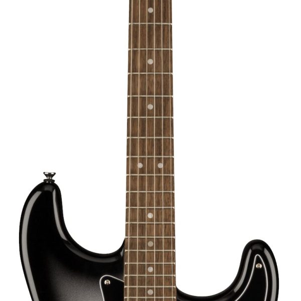 Fender Squier FSR Affinity Series Stratocaster HSS, Laurel Fingerboard, Black Pickguard, Silverburst detail image 8