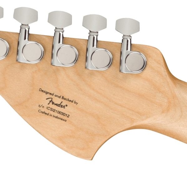 Fender Squier FSR Affinity Series Stratocaster HSS, Laurel Fingerboard, Black Pickguard, Silverburst detail image 12