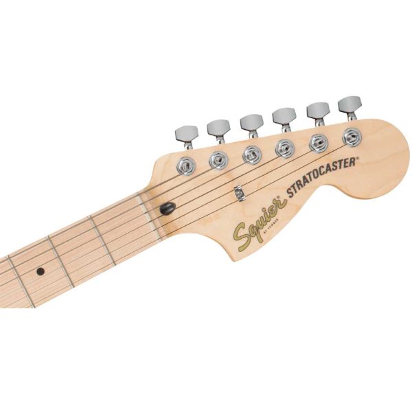 Fender Squier FSR Affinity Series Stratocaster HSS, Maple Fingerboard, Black Pickguard - Black detail image 9