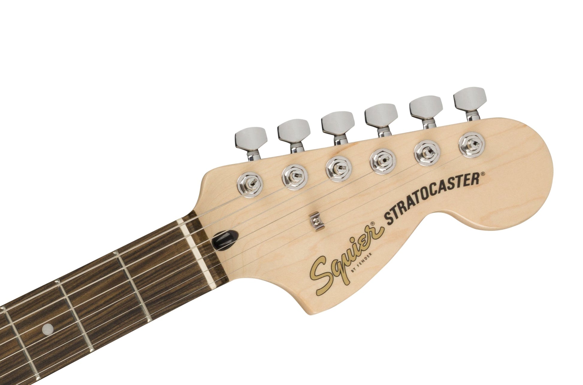 Fender Squier Affinity Stratocaster HSS Electric Guitar – Olympic White with Indian Laurel Fingerboard detail image 5
