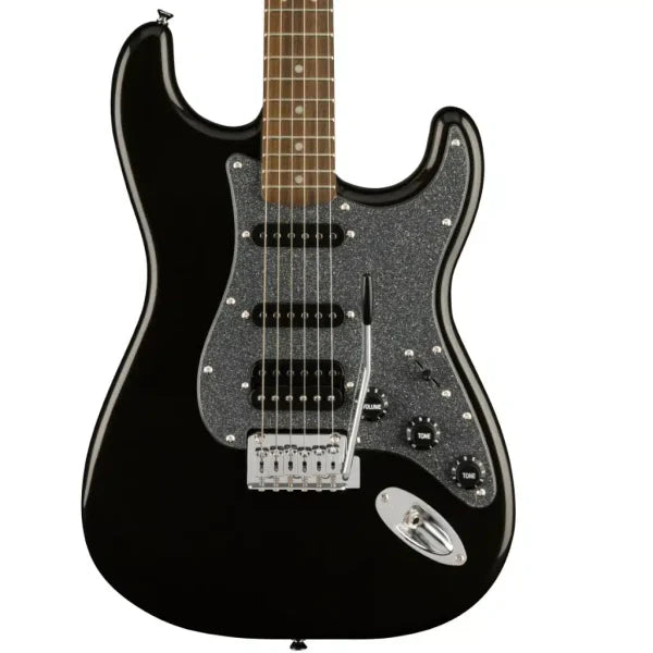 Fender Squier Affinity Stratocaster HSS Electric Guitar – Laurel Fretboard – Metallic Black detail image 6