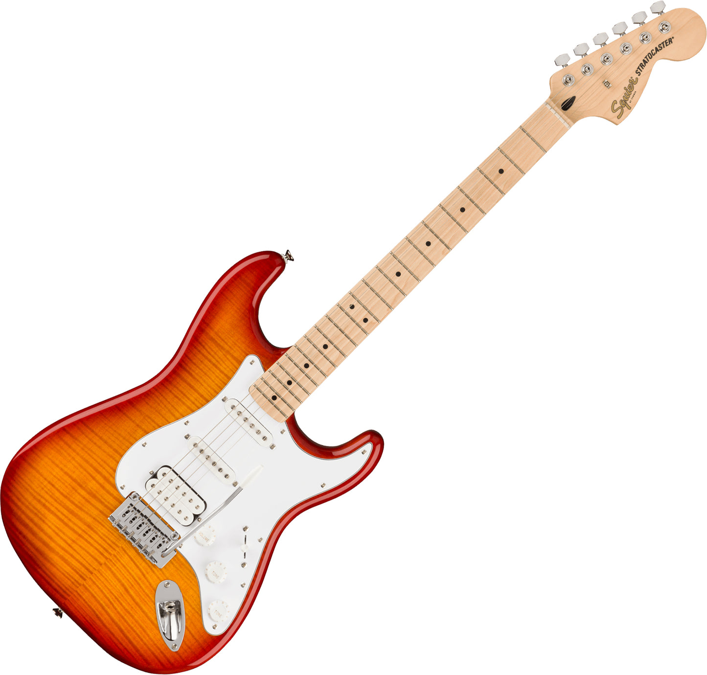 Fender Squier Affinity Stratocaster Guitar FMT HSS Maple Neck detail image 2
