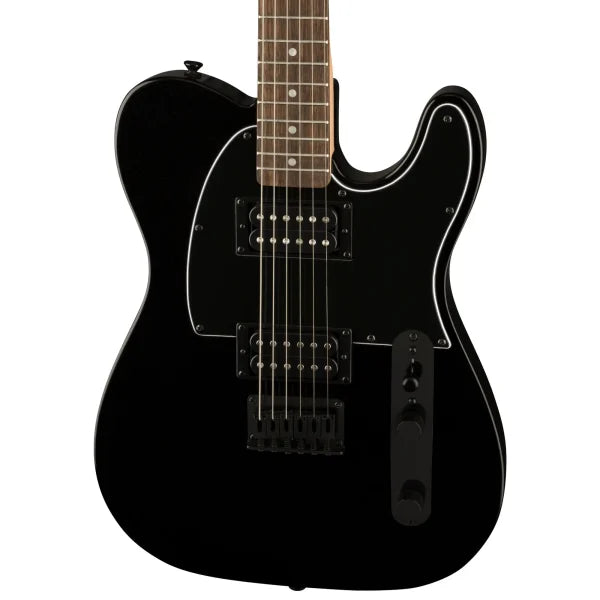 Fender Squier FSR Affinity Series Telecaster HH Electric Guitar Metallic Black w/ Black Pickguard & Hardware detail image 6