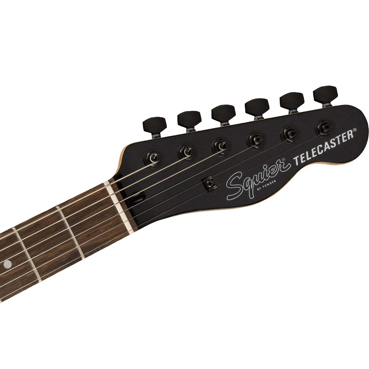 Fender Squier FSR Affinity Series Telecaster HH Electric Guitar Metallic Black w/ Black Pickguard & Hardware detail image 4