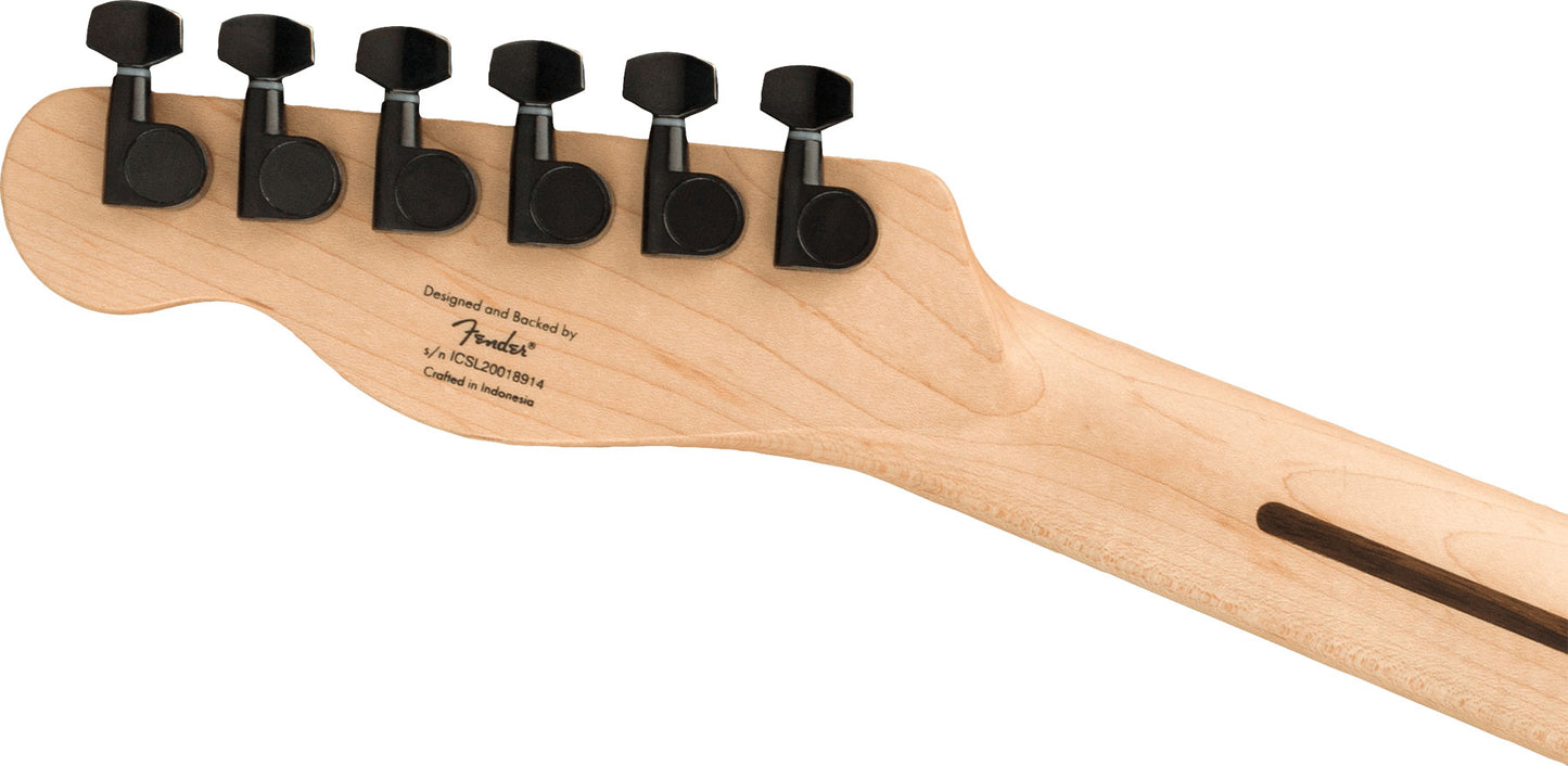 Fender Squier FSR Affinity Series Telecaster HH Electric Guitar Metallic Black w/ Black Pickguard & Hardware detail image 5