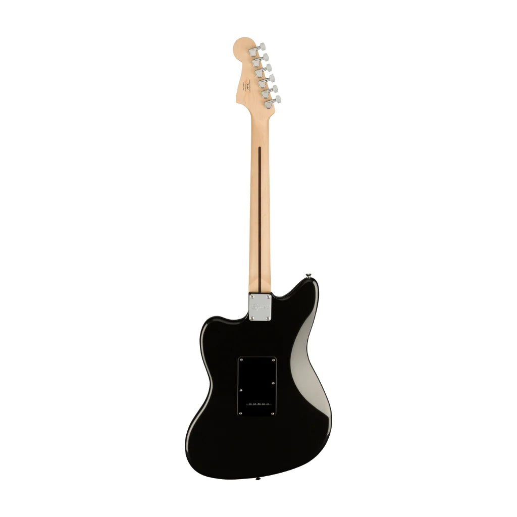 Fender Squier FSR Affinity Series Jazzmaster Electric Guitar Metallic - Black w/ Black Pickguard detail image 3