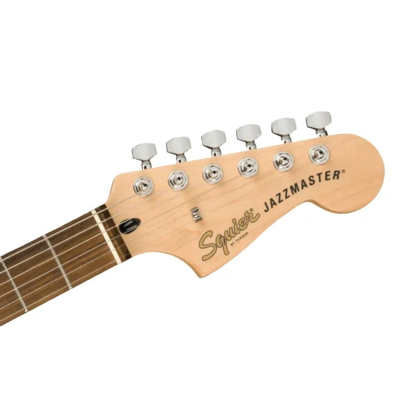 Fender Squier FSR Affinity Series Jazzmaster Electric Guitar Metallic - Black w/ Black Pickguard detail image 7