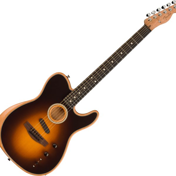 Fender Acoustasonic Player Telecaster Acoustic-electric Guitar - Shadow Burst with Rosewood Fingerboard detail image 8