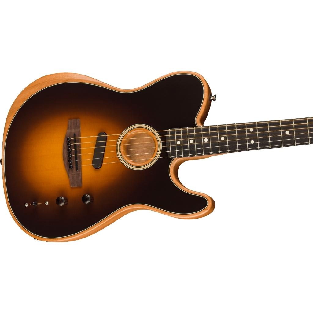 Fender Acoustasonic Player Telecaster Acoustic-electric Guitar - Shadow Burst with Rosewood Fingerboard detail image 3