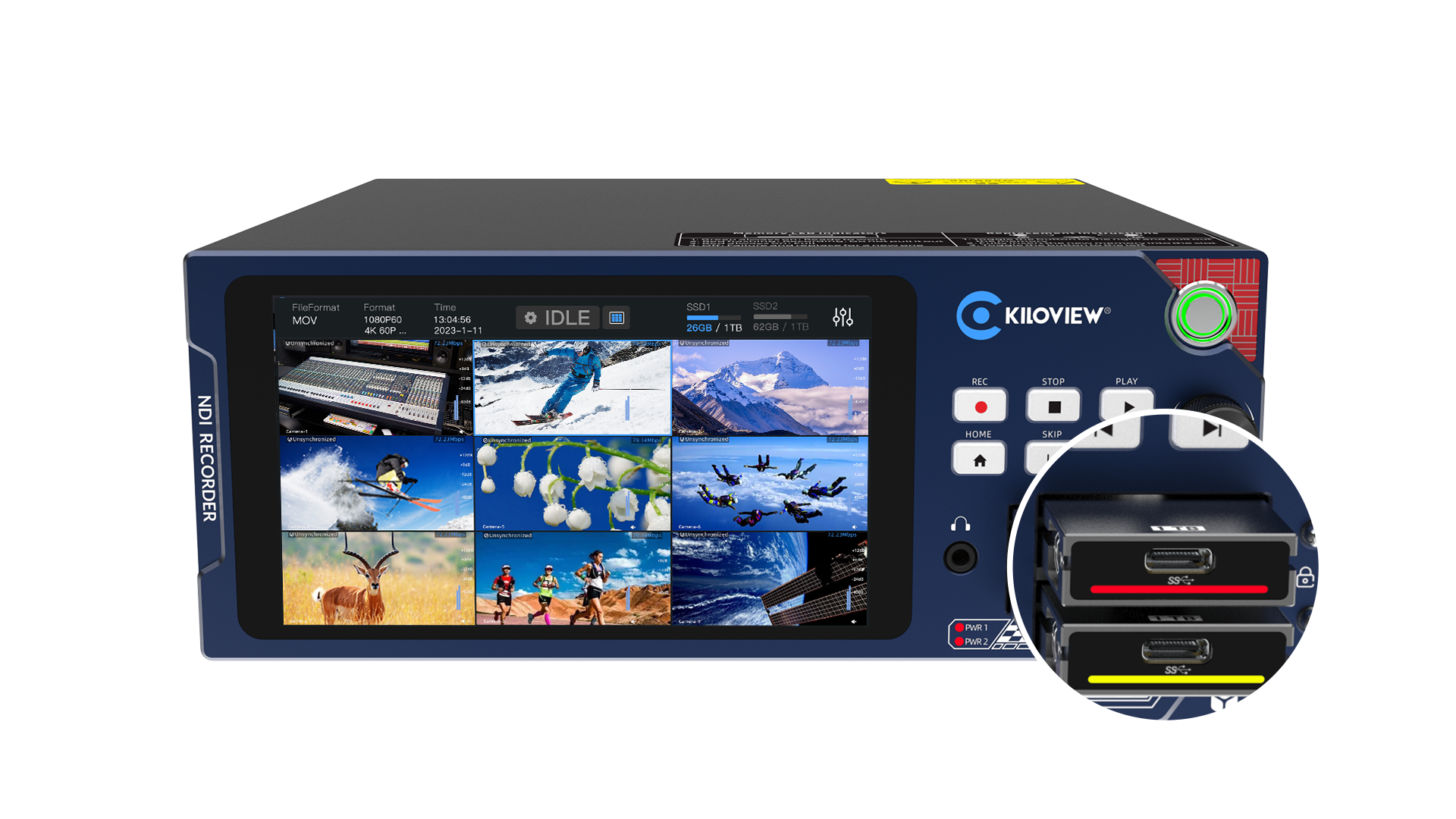 Kiloview CUBE R1 9-Channel NDI Recorder System detail image 2