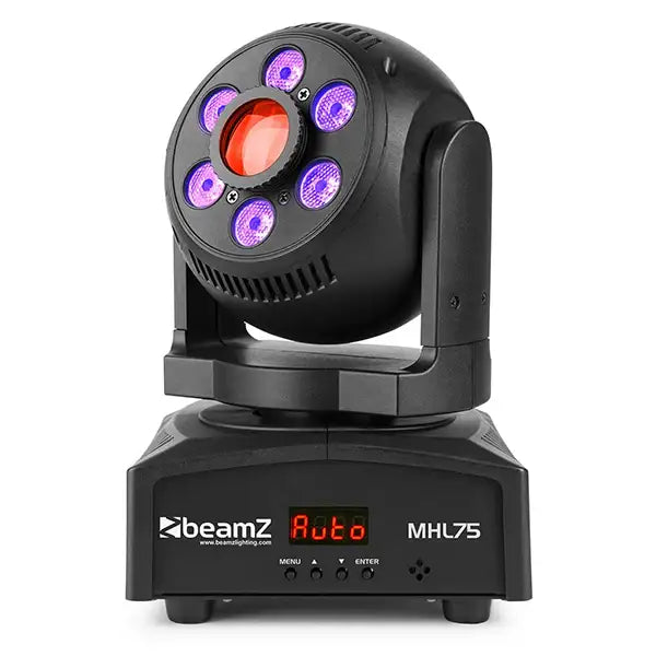 BEAMZ – MHL-75 HYBRID LED MOVING HEAD SPOT/WASH 16CH RGBW LEDS DMX - BEAMZ - VisionSounds South Africa
