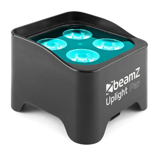 BEAMZ BBP90 LED BATTERY UPLIGHT PAR IP20 4x 4W RGBUV - BEAMZ - VisionSounds South Africa