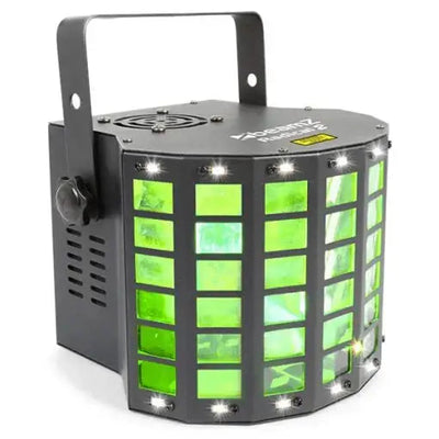 BEAMZ RADICAL II LED DERBY WITH LASER RG AND STROBE 16x 0.5W LED 4x 3W RGBW - BEAMZ - VisionSounds South Africa