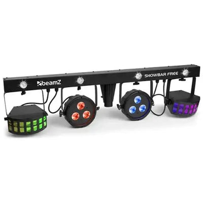 BEAMZ SHOWBAR FREE WITH PAR DERBY AND STROBE 4x 1W LED 6x 4W RGBW - BEAMZ - VisionSounds South Africa