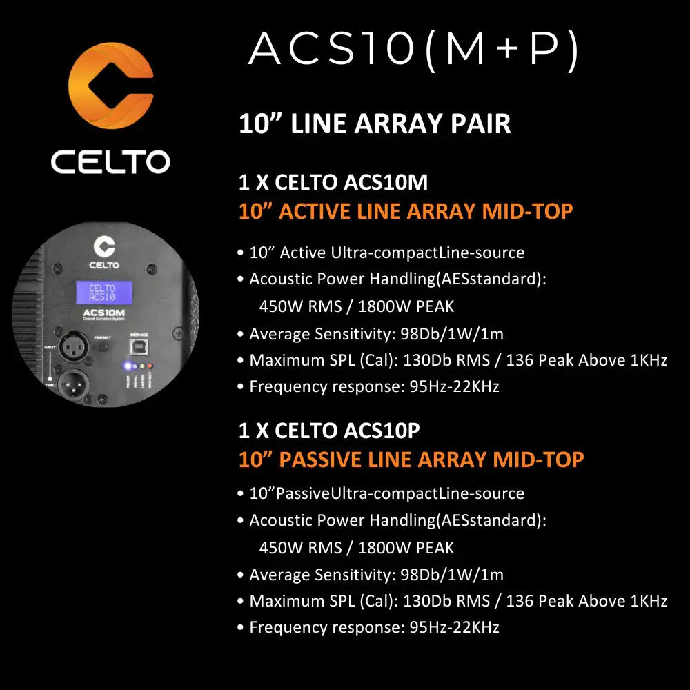 Celto Acoustique ACS10 with ACS218 Combo - Image 3