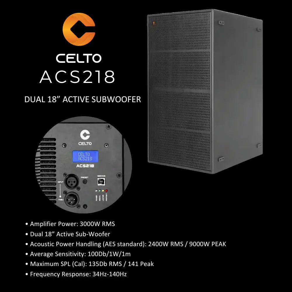 Celto Acoustique ACS10 with ACS218 Combo - Image 5
