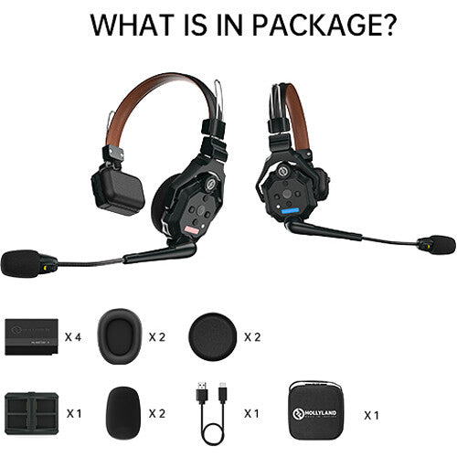 Hollyland Solidcom C1 Pro-2S Full-Duplex ENC Wireless Intercom System with 2 Headsets (1.9 GHz) detail image 9