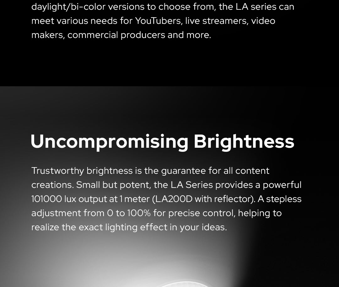 Godox LA200Bi Litemons LED light Bowens mount detail