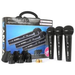 VONYX VX1800S 3 Pack Dynamic Microphones - VONYX - VisionSounds South Africa