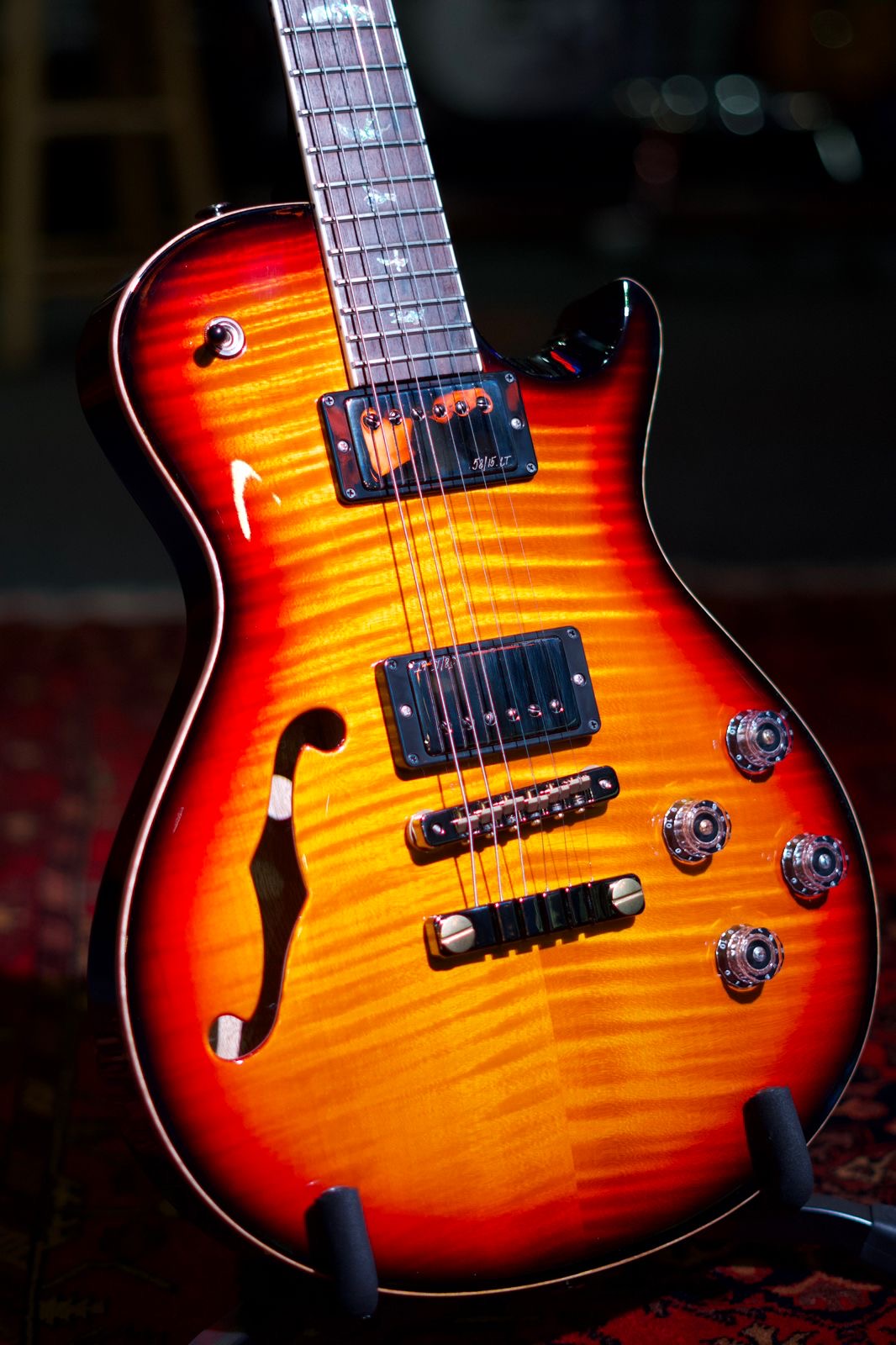 PRS McCarty 594 SC Semi-Hollow Guitar - Vintage Sunburst detail image 2