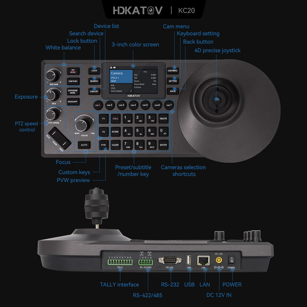 Kato Vision KT-KC20N PTZ Camera Controller detail image 7